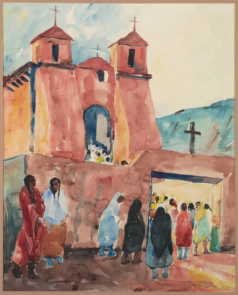 Church Rancho De Taos Wall Art by Selden Connor Gile - High-Resolution Digital Print