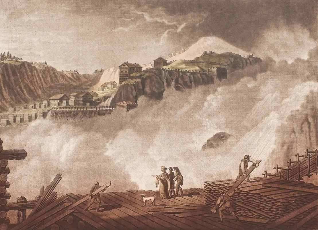 Chute Deau De Sarp Foss En Norvege Wall Art by Georg Haas - High-Resolution Digital Print