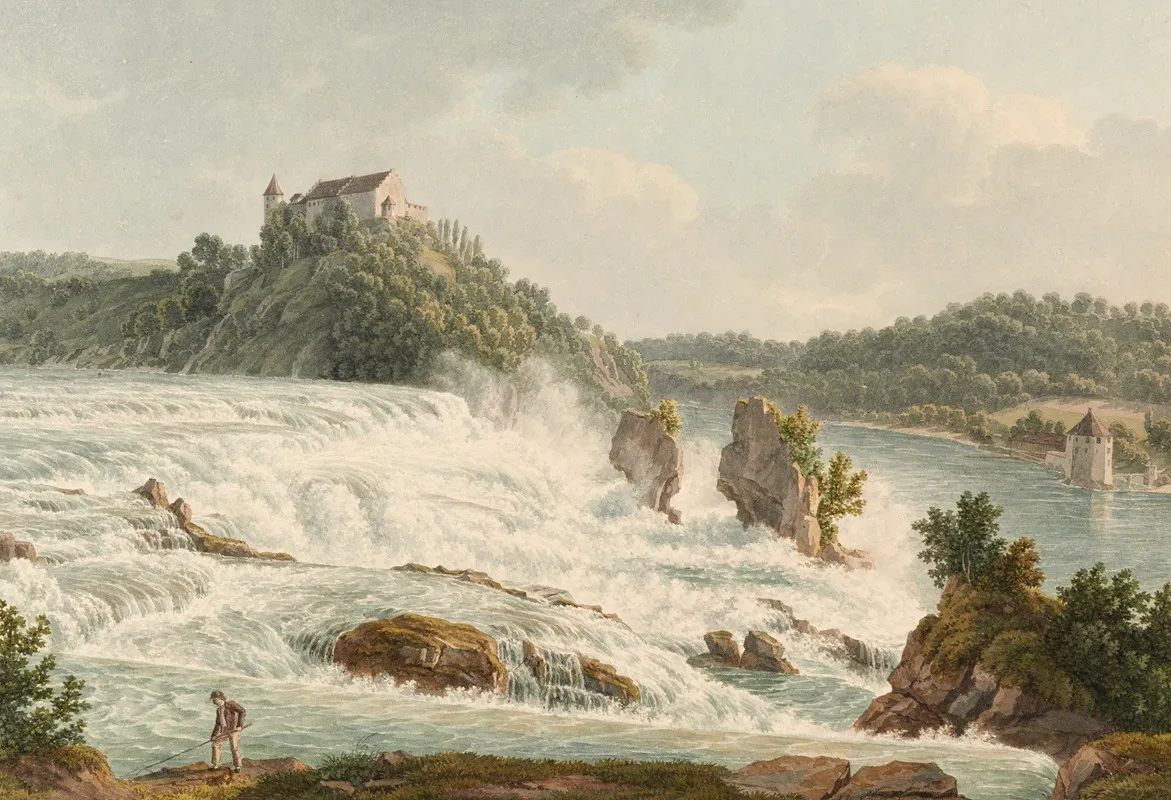 Chute Du Rhin 2 Wall Art by Johann Heinrich Luttringhausen - High-Resolution Digital Print