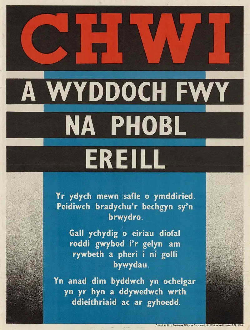 Chwi A Wyddoch Fwy Na Phobl Ereill