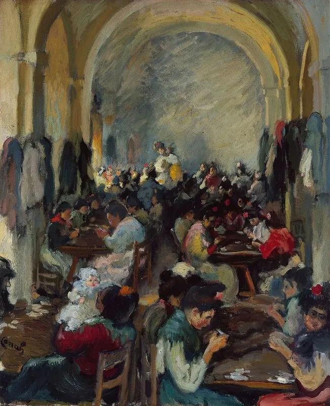 Cigar Making In Seville Wall Art by Ricard Canals i Llambí - High-Resolution Digital Print