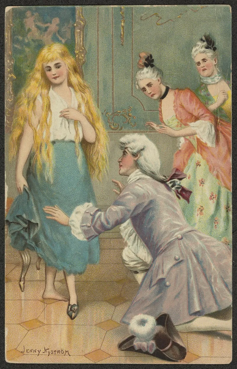 Cinderella And The Prince Wall Art by Jenny Nyström - High-Resolution Digital Print