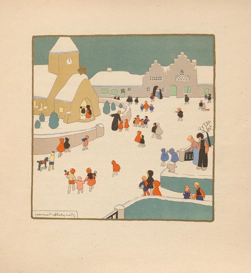 Cinq Contes De Noel Pl 1 Wall Art by Jeanne Hebbelynck - High-Resolution Digital Print