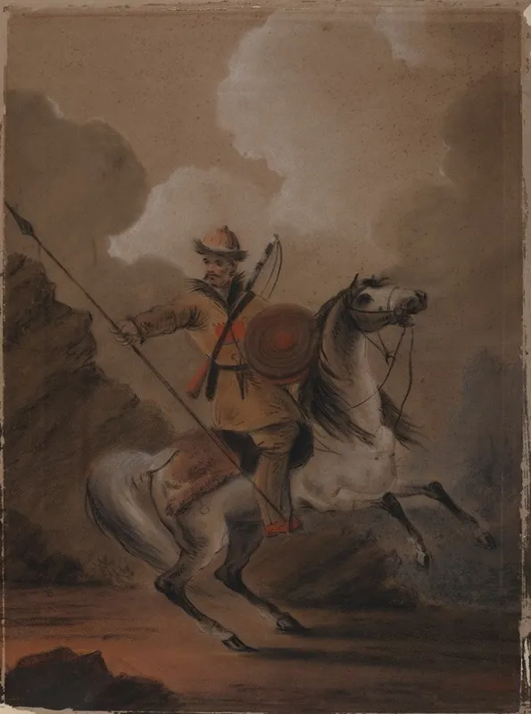 Circassian On A Horse Wall Art by Aleksander Orłowski - High-Resolution Digital Print