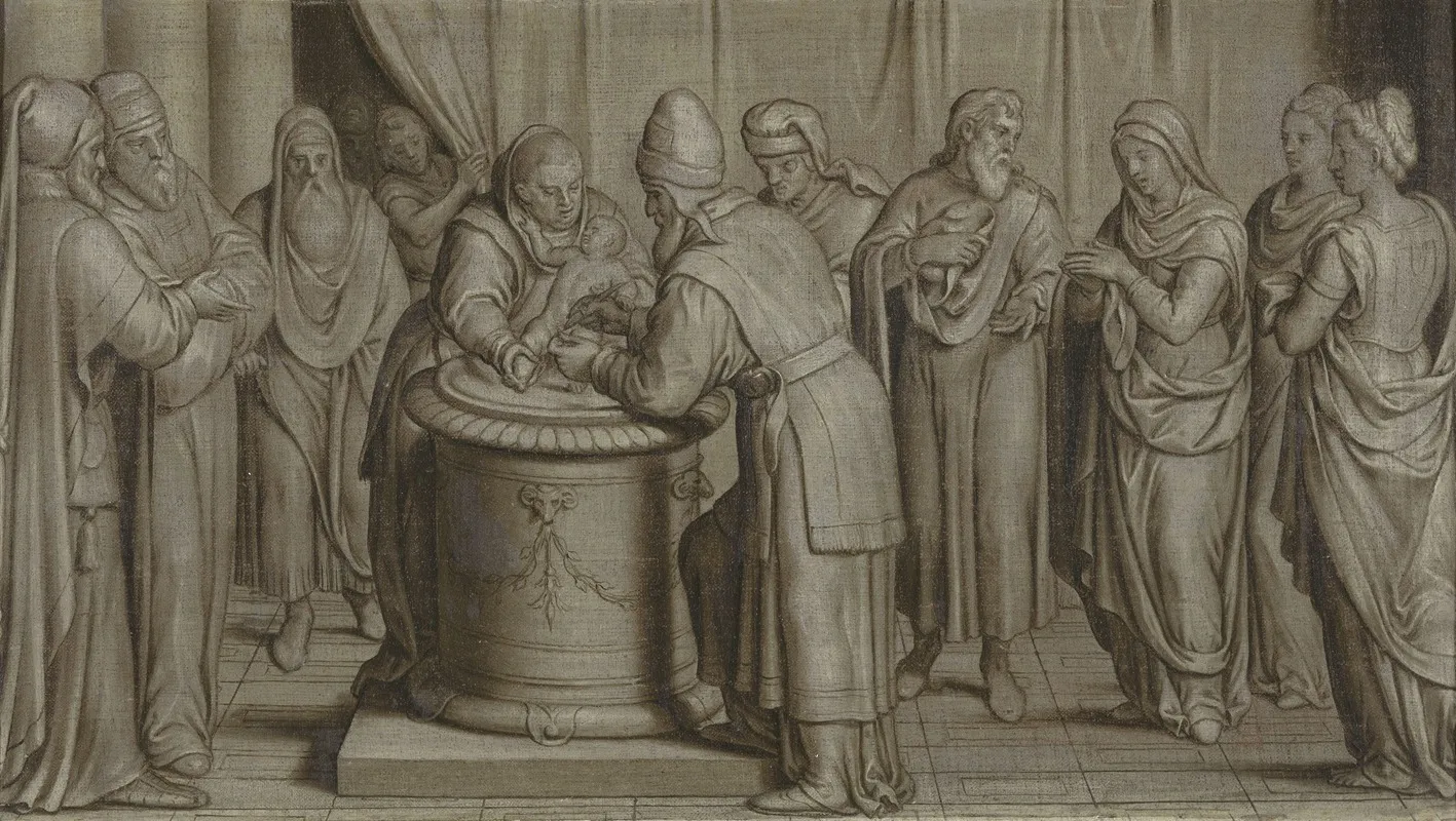 Circumcision Of The Christ Child Wall Art by Pieter Pourbus - High-Resolution Digital Print