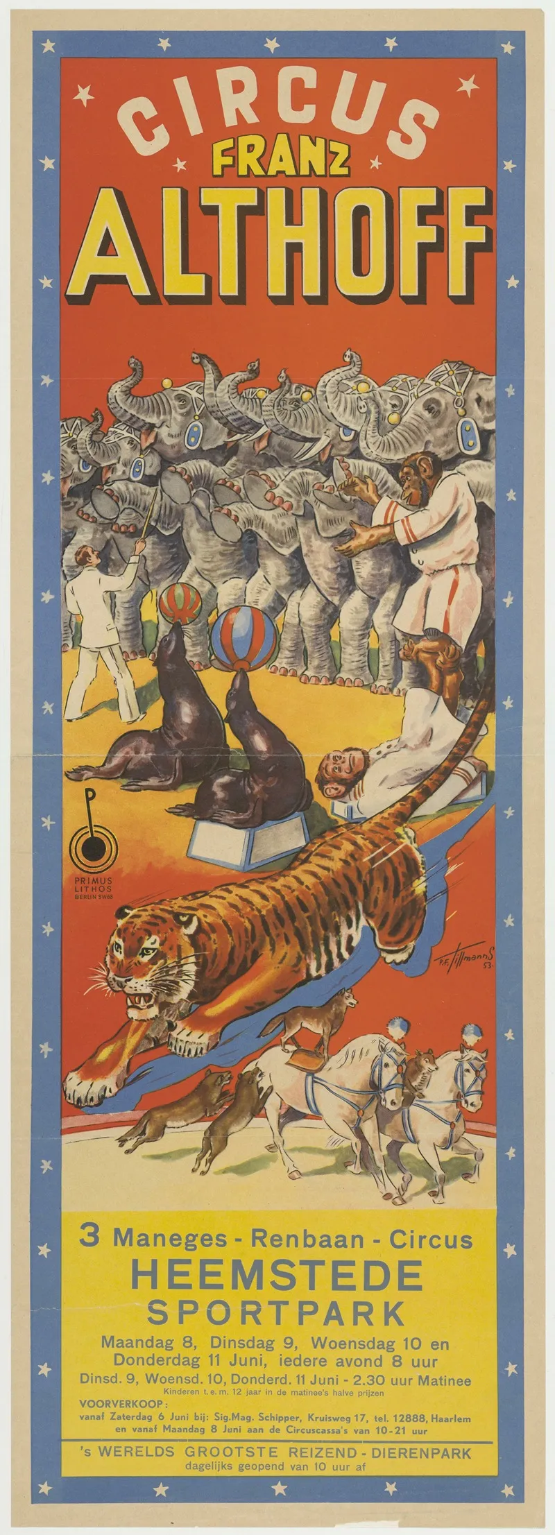 Circus Franz Althoff Wall Art by P.F. Tillmanns - High-Resolution Digital Print