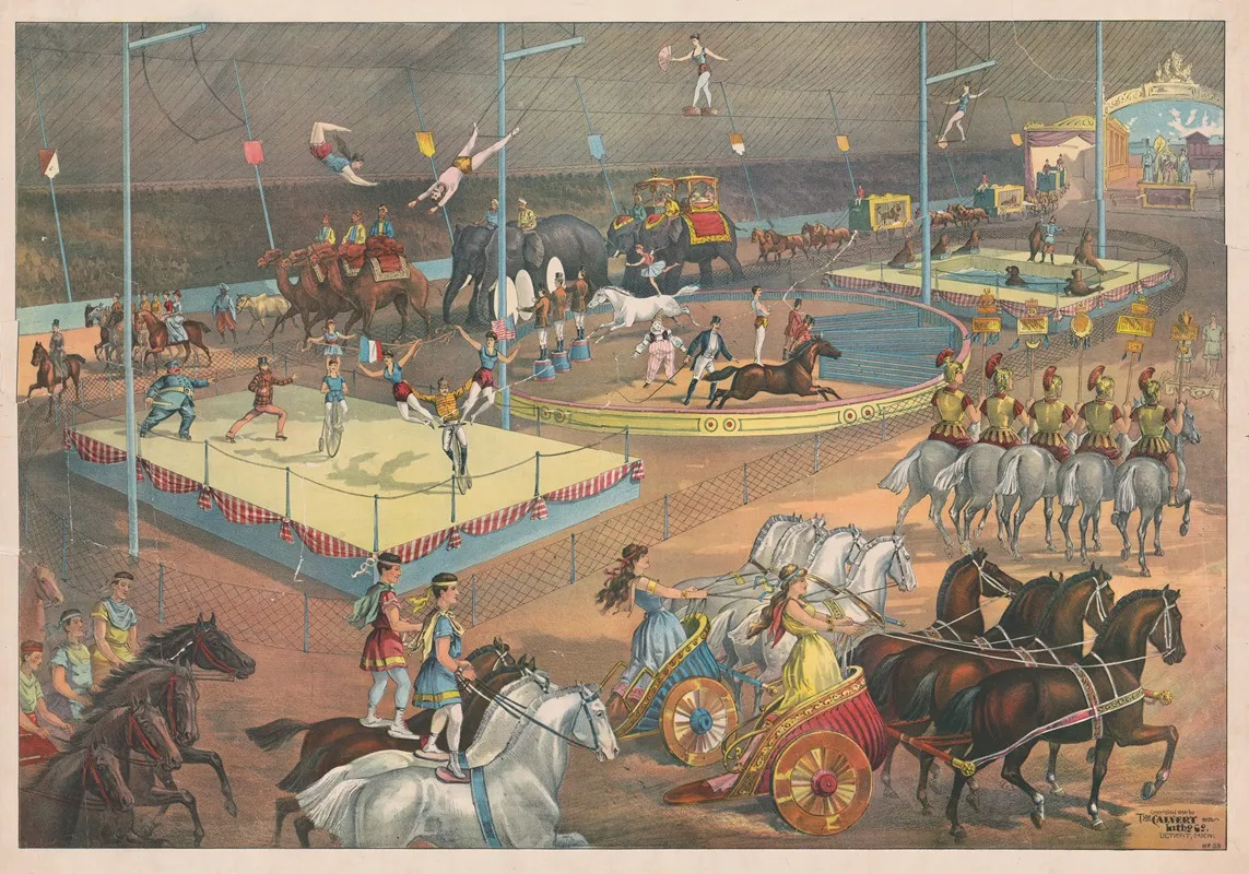 Circus Show Wall Art by Calvert Litho. Co - High-Resolution Digital Print