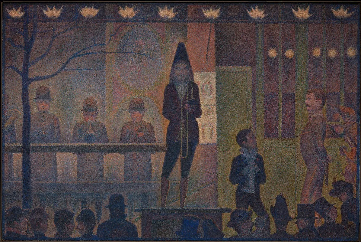 Circus Sideshow Parade De Cirque Wall Art by Georges Seurat - High-Resolution Digital Print
