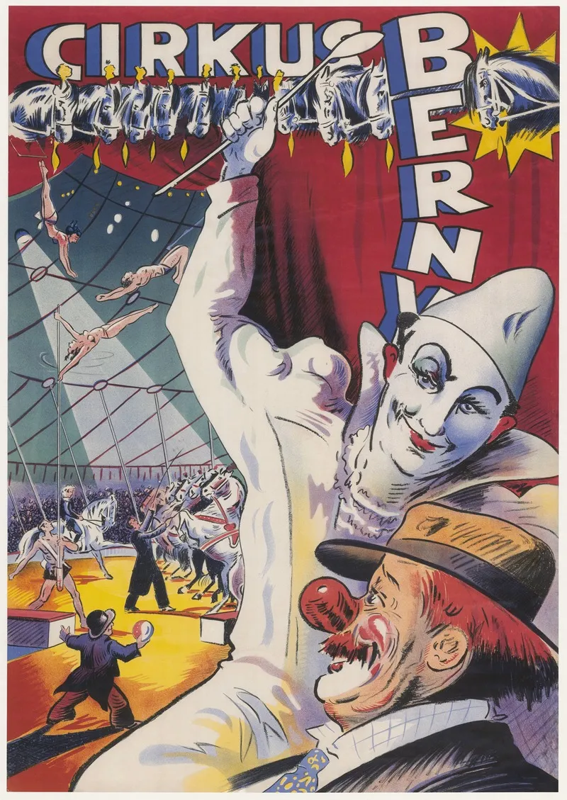 Cirkus Berny I Manesjen Wall Art by Oscar Knudsen - High-Resolution Digital Print