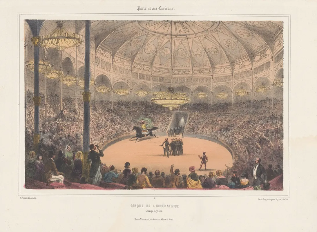 Cirque De Limperatrice Champs Elysees Wall Art by A. Provost - High-Resolution Digital Print