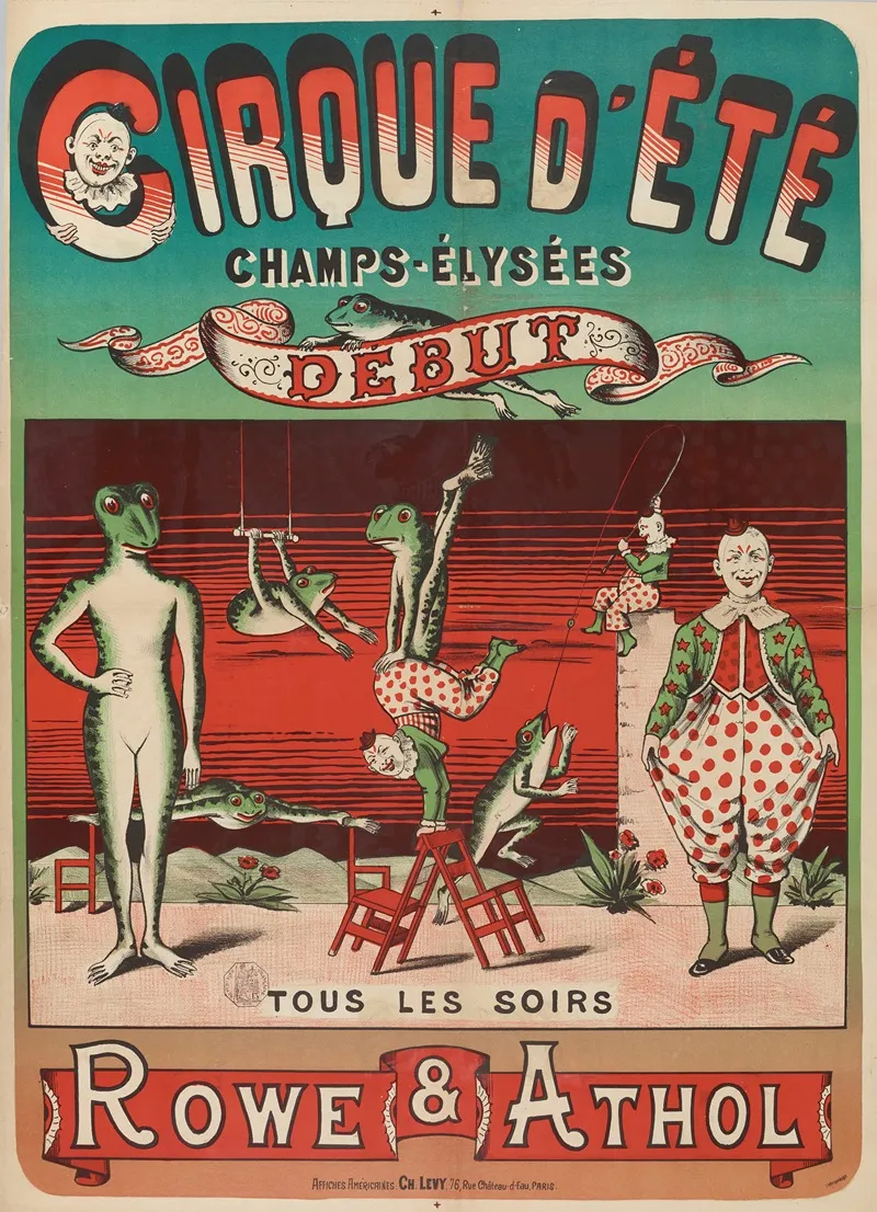 Cirque Dete Champs Elysees Debuttous Les Soirs Rowe Athol Wall Art by Anonymous - High-Resolution Digital Print