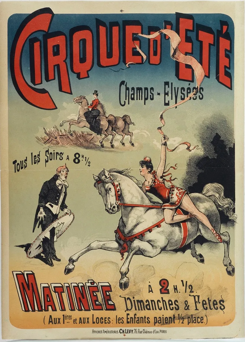 Cirque Dete Champs Elysees Tous Les Soirs Wall Art by Anonymous - High-Resolution Digital Print