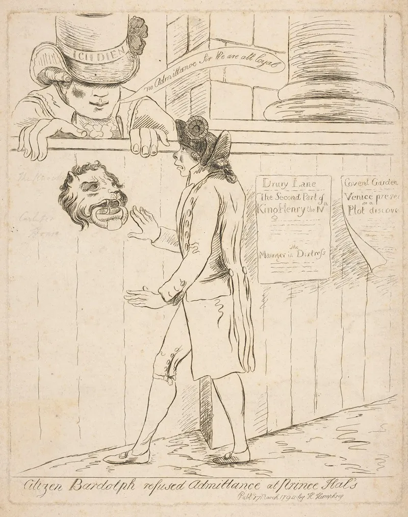 Citizen Bardolph Refused Admittance At Prince Hals Wall Art by James Sayers - High-Resolution Digital Print