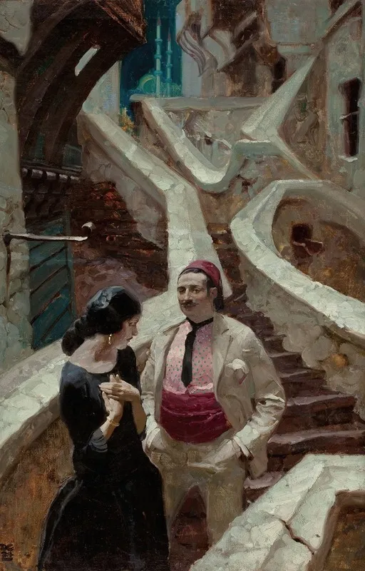 City Of Temptation Wall Art by Dean Cornwell - High-Resolution Digital Print