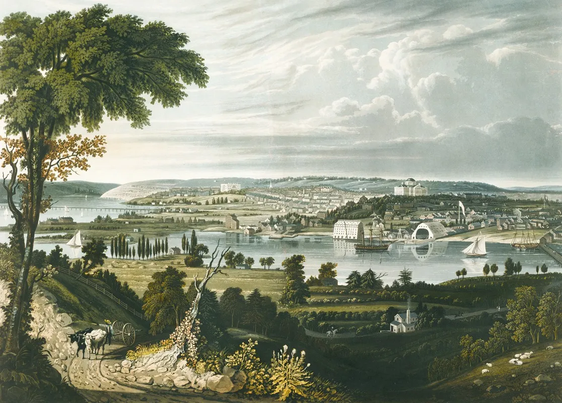 City Of Washington From Beyond The Navy Yard