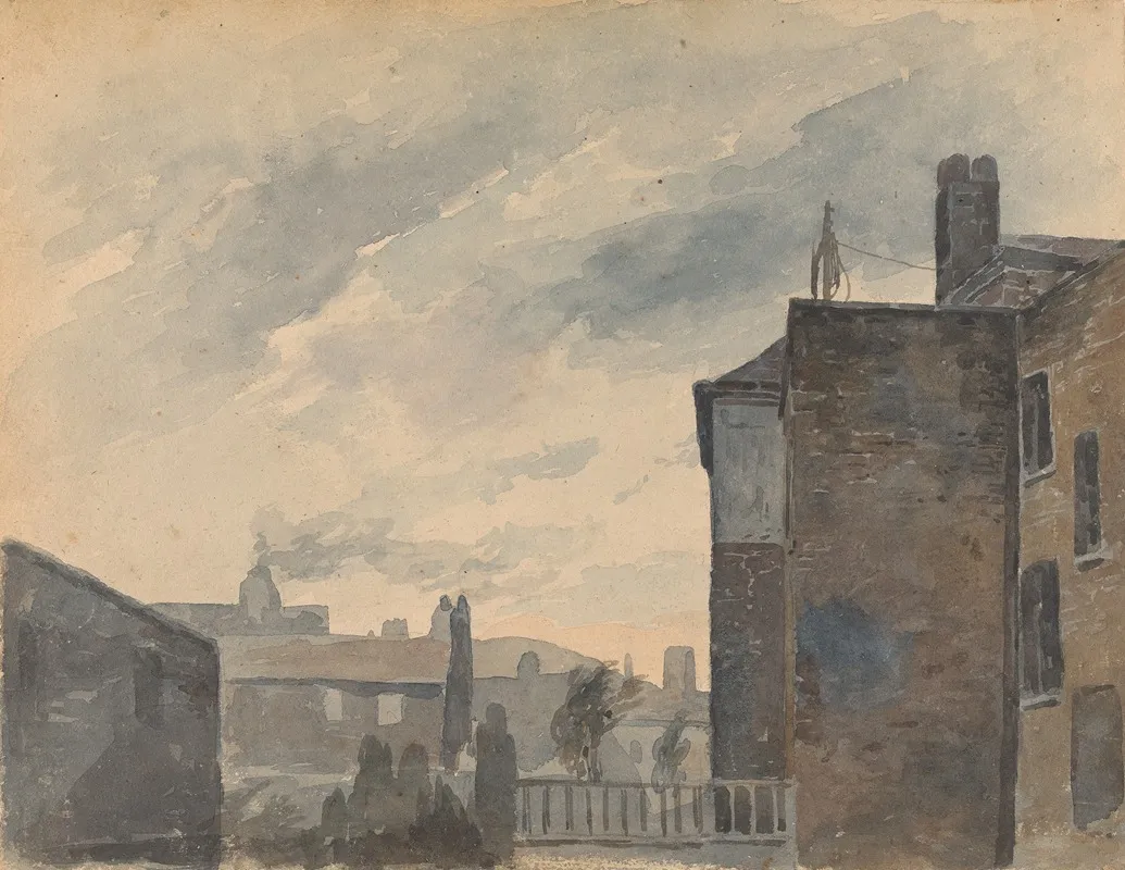 City Scene With Buildings Wall Art by Thomas Sully - High-Resolution Digital Print
