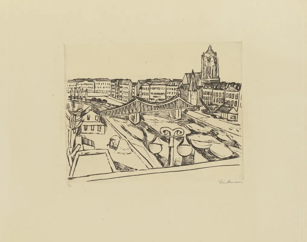 City View With Eiserner Steg Iron Bridge