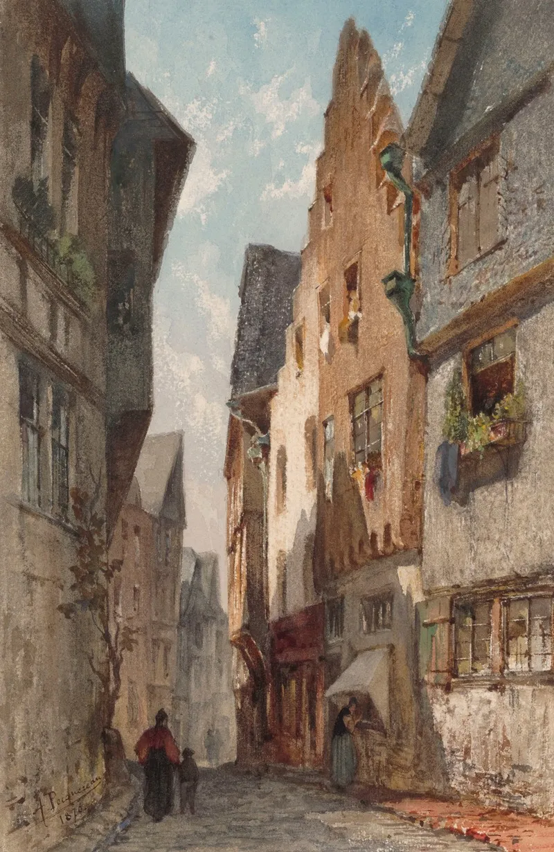 Cityscape 4 Wall Art by Alphonse Pecquereau - High-Resolution Digital Print