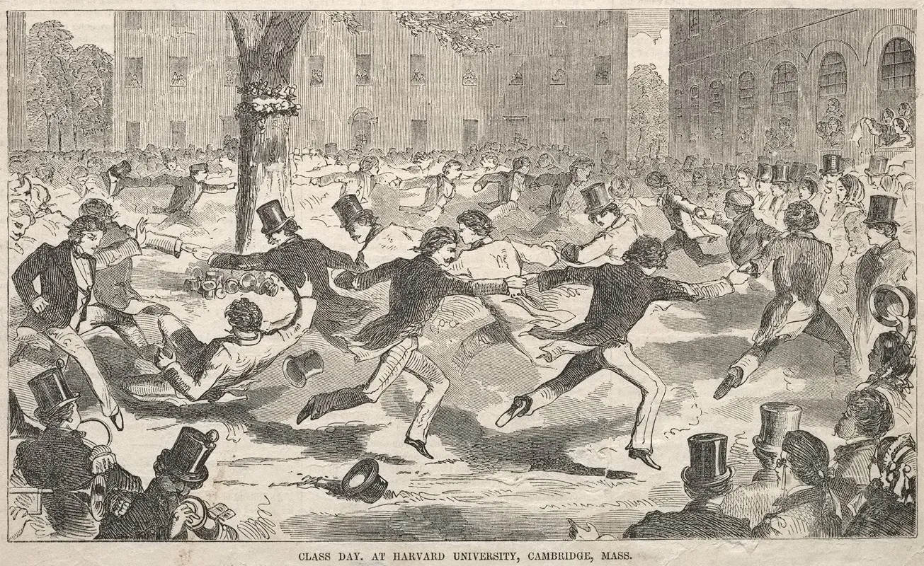 Class Day At Harvard University Cambridge Massachusetts Wall Art by Winslow Homer - High-Resolution Digital Print