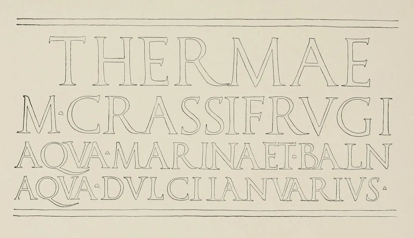 Classic Roman Inscription In Marble Wall Art by Frank Chouteau Brown - High-Resolution Digital Print