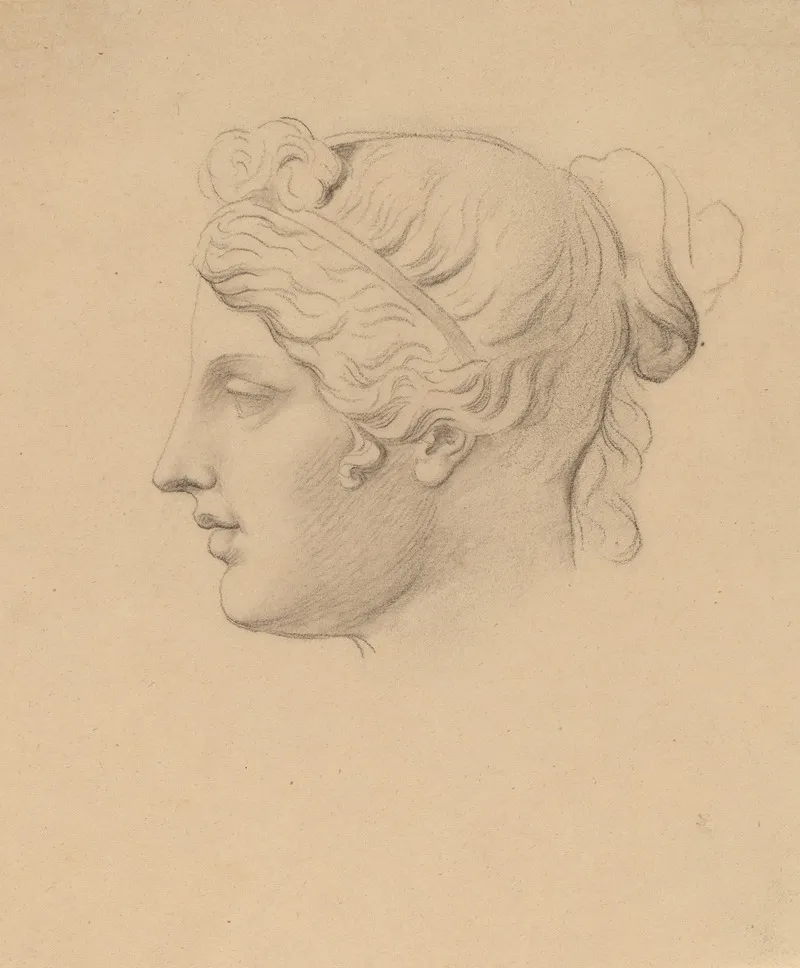 Classical Head In Profile Wall Art by Horatio Greenough - High-Resolution Digital Print