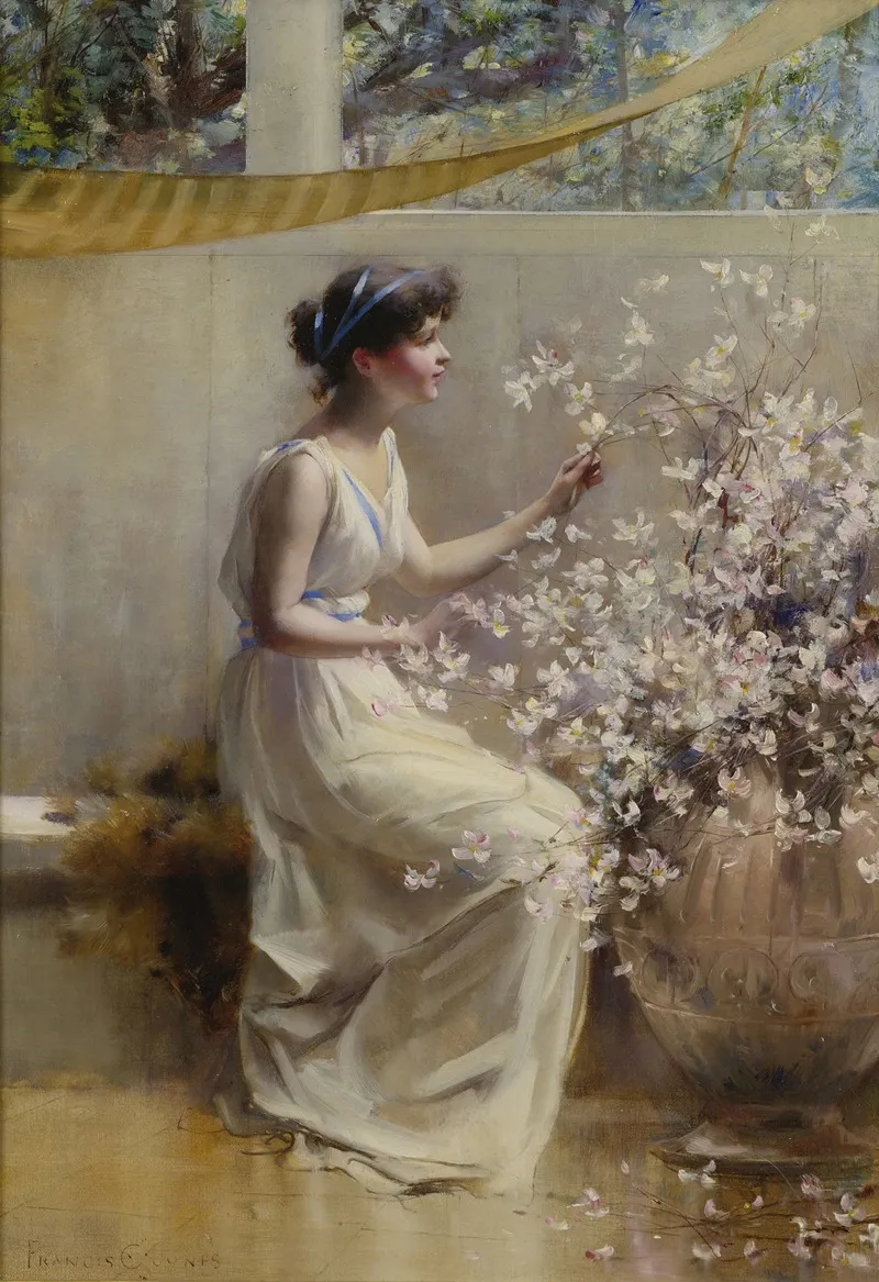 Classical Maiden Wall Art by Francis Coates Jones - High-Resolution Digital Print