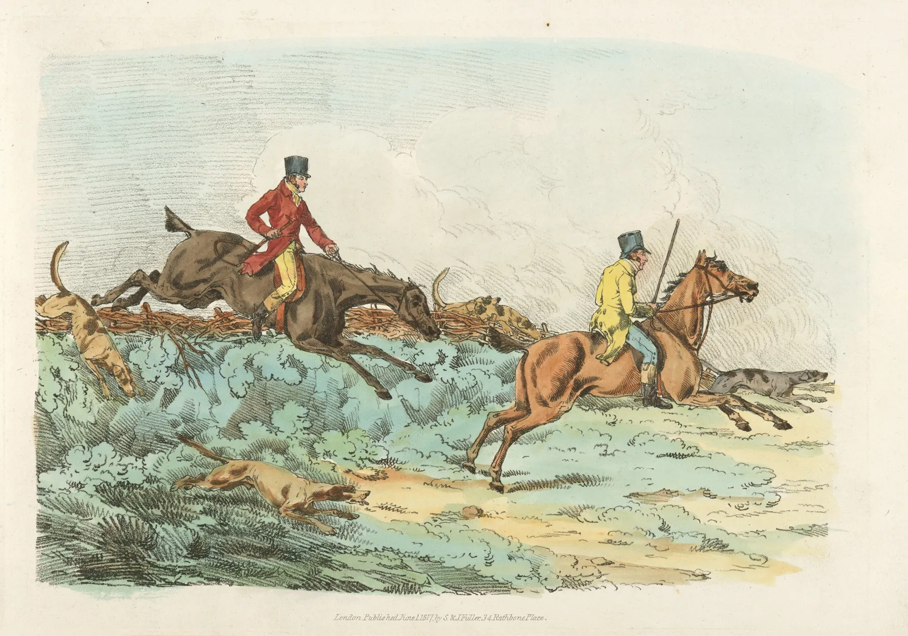 Clearing Hurdle During A Hunting