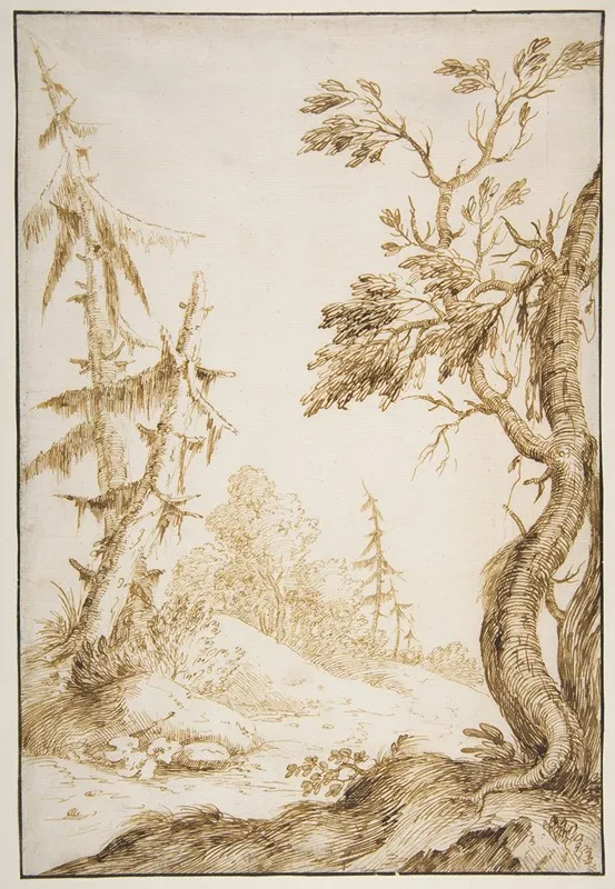 Clearing In A Wooded Landscape