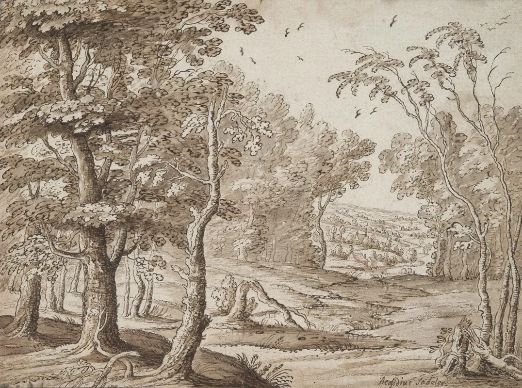 Clearing In The Woods 2 Wall Art by Hendrik Hondius the Elder - High-Resolution Digital Print