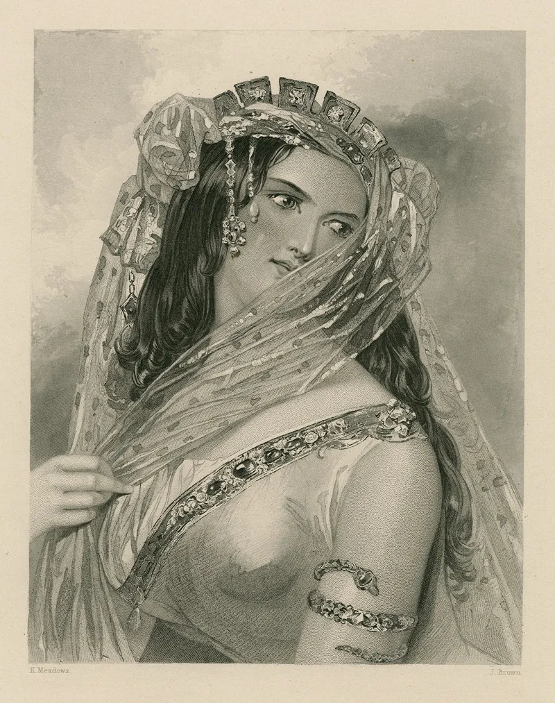 Cleopatra Character In Shakespeares Antony Cleopatra Wall Art by Joseph Kenny Meadows - High-Resolution Digital Print