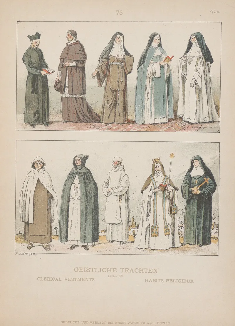 Clerical Vestments 2 Wall Art by Adolf Rosenberg - High-Resolution Digital Print