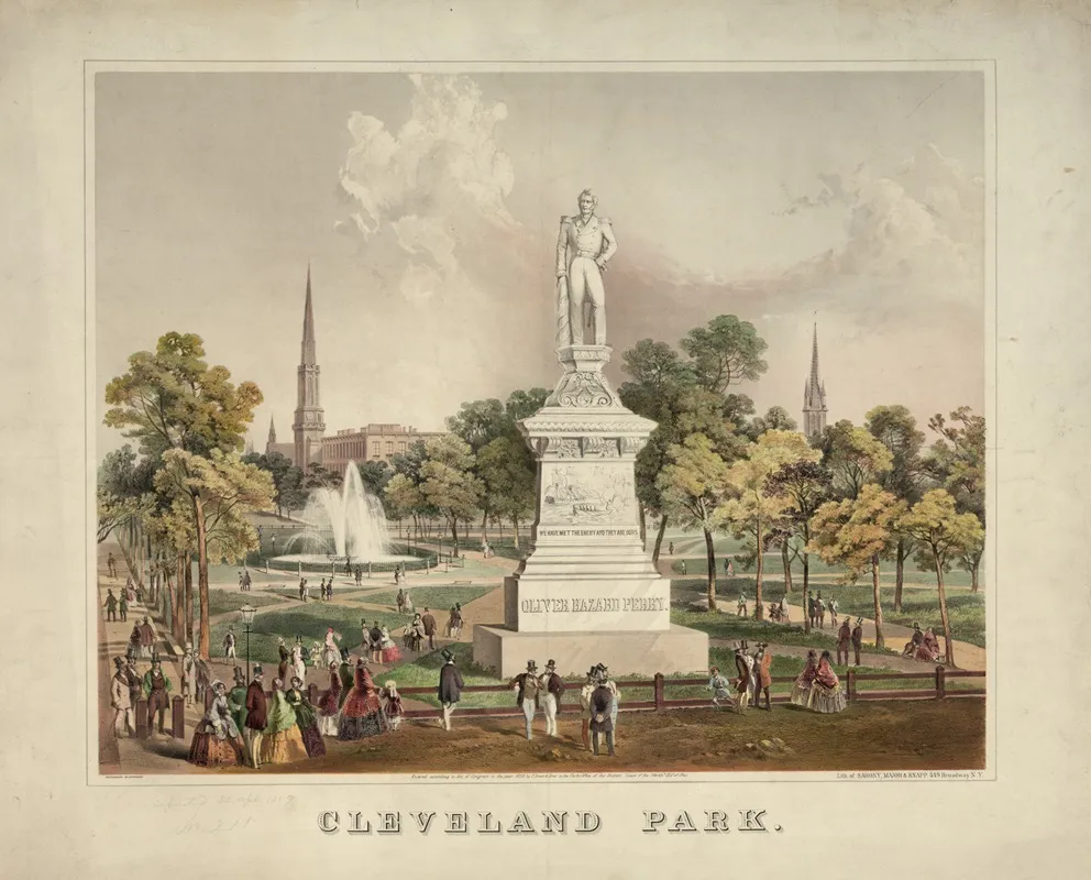 Cleveland Park Wall Art by Sarony, Major &amp; Knapp Lith. - High-Resolution Digital Print