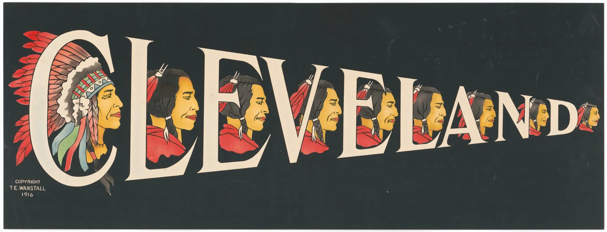 Cleveland Wall Art by T.E. Wanstall - High-Resolution Digital Print