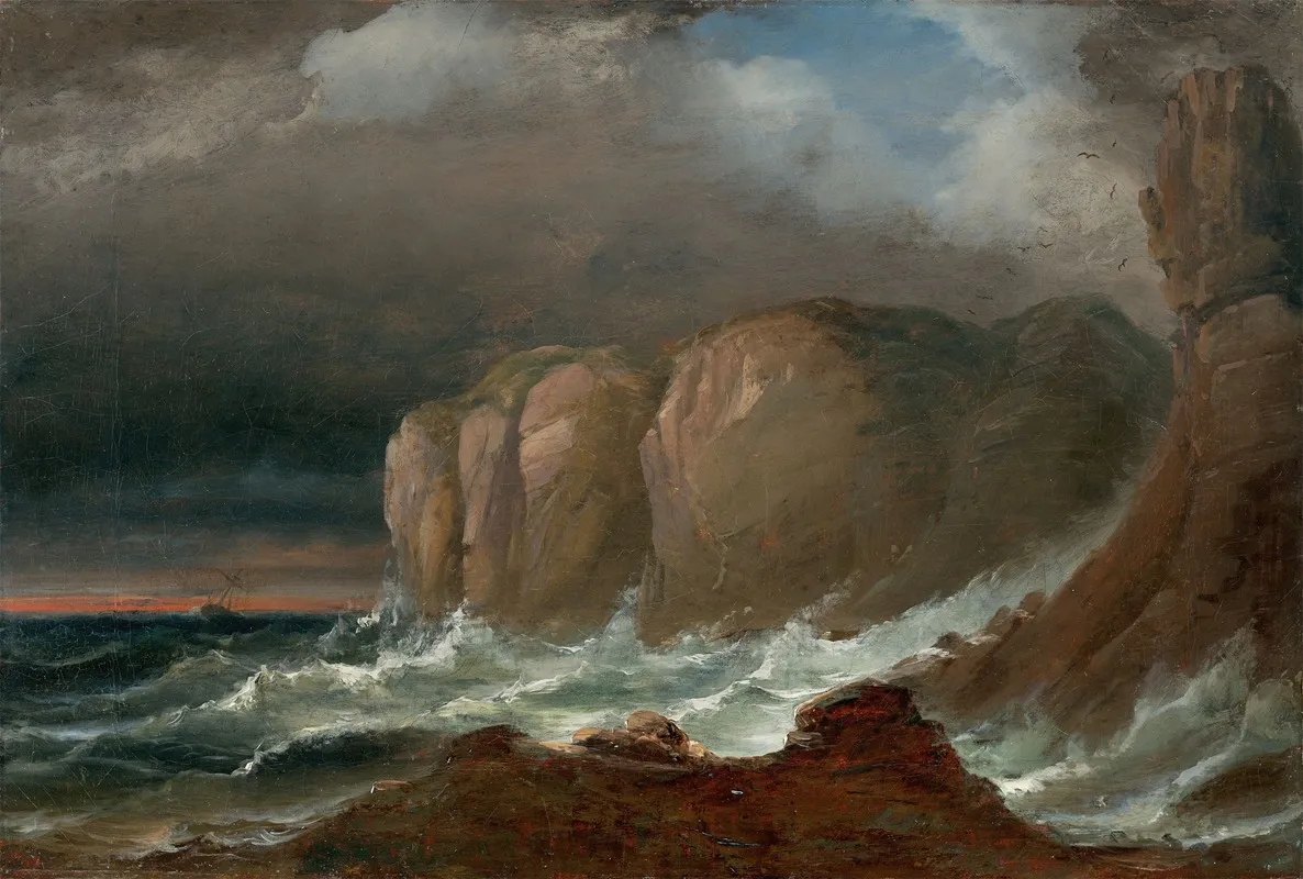 Cliffs By The Coast Of Northern Norway