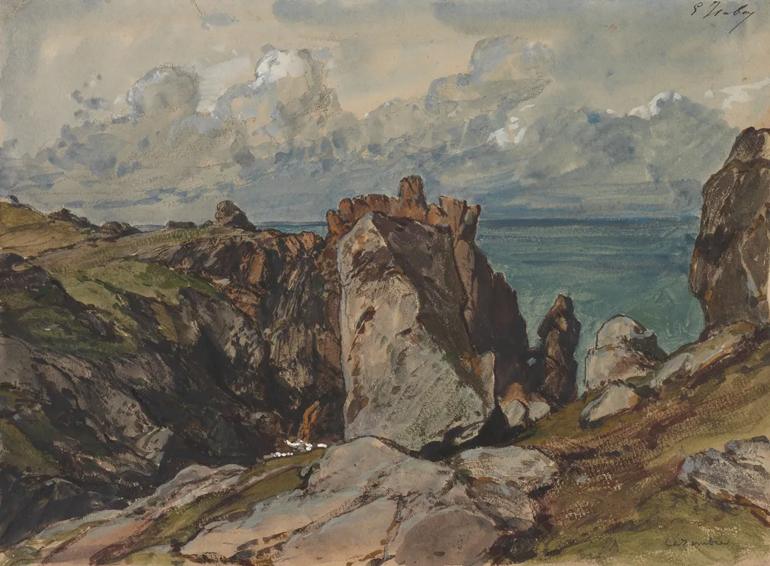Cliffs By The Sea At Cezembre Brittany