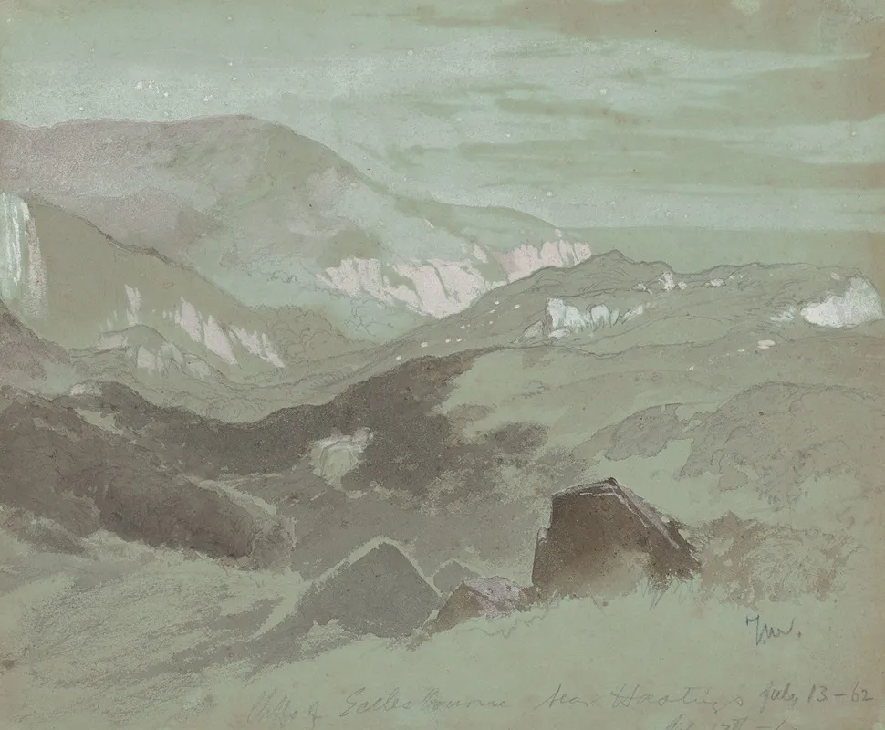 Cliffs Of Ecclesbourne Near Hastings