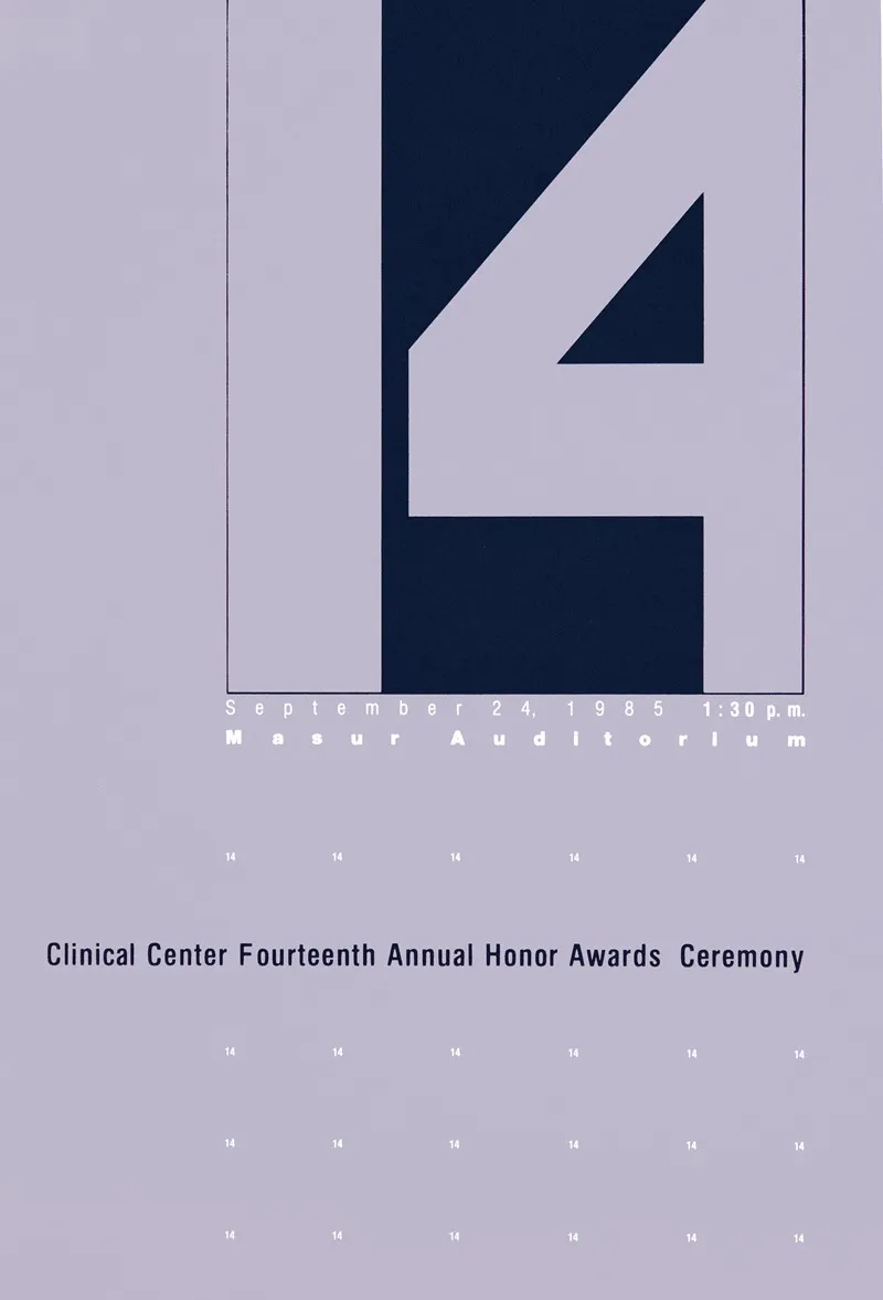 Clinical Center Fourteenth Annual Honor Awards Ceremony