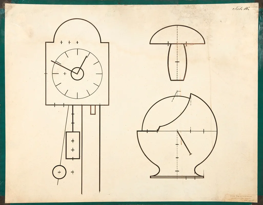 Clock Toadstool Wall Art by Henrich Janniche - High-Resolution Digital Print