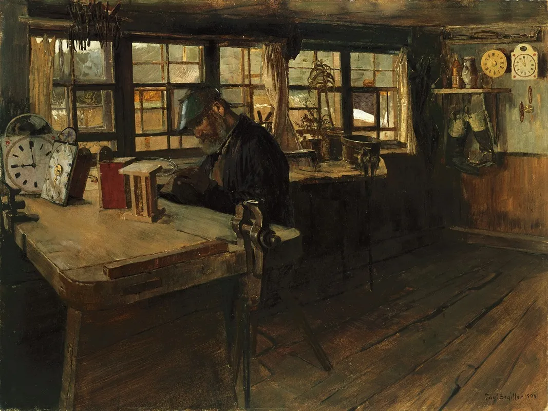 Clockmakers Workshop Wall Art by Paul Segisser - High-Resolution Digital Print