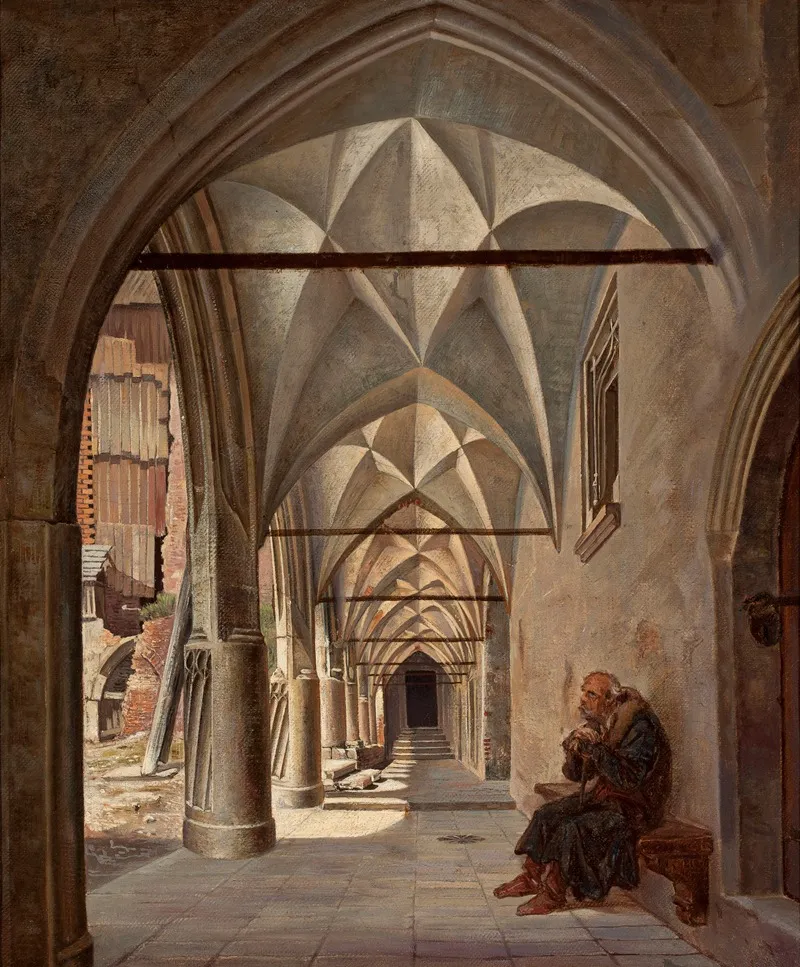 Cloisters Of The Jagiellonian Library In Krakow