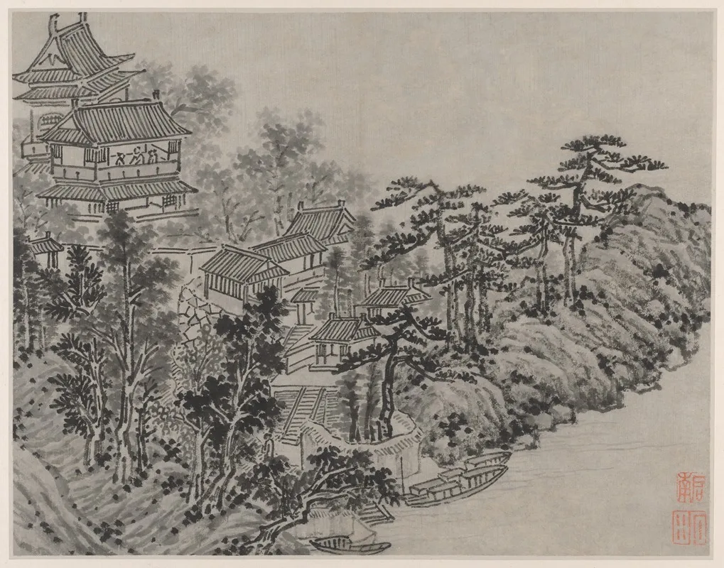 Cloud Climbing Pavilion From Twelve Views Of Tiger Hill Suzhou