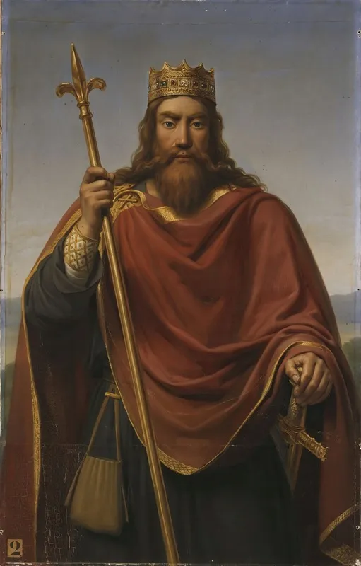 Clovis Roi Des Francs Clovis King Of The Franks Wall Art by François-Louis Dejuinne - High-Resolution Digital Print