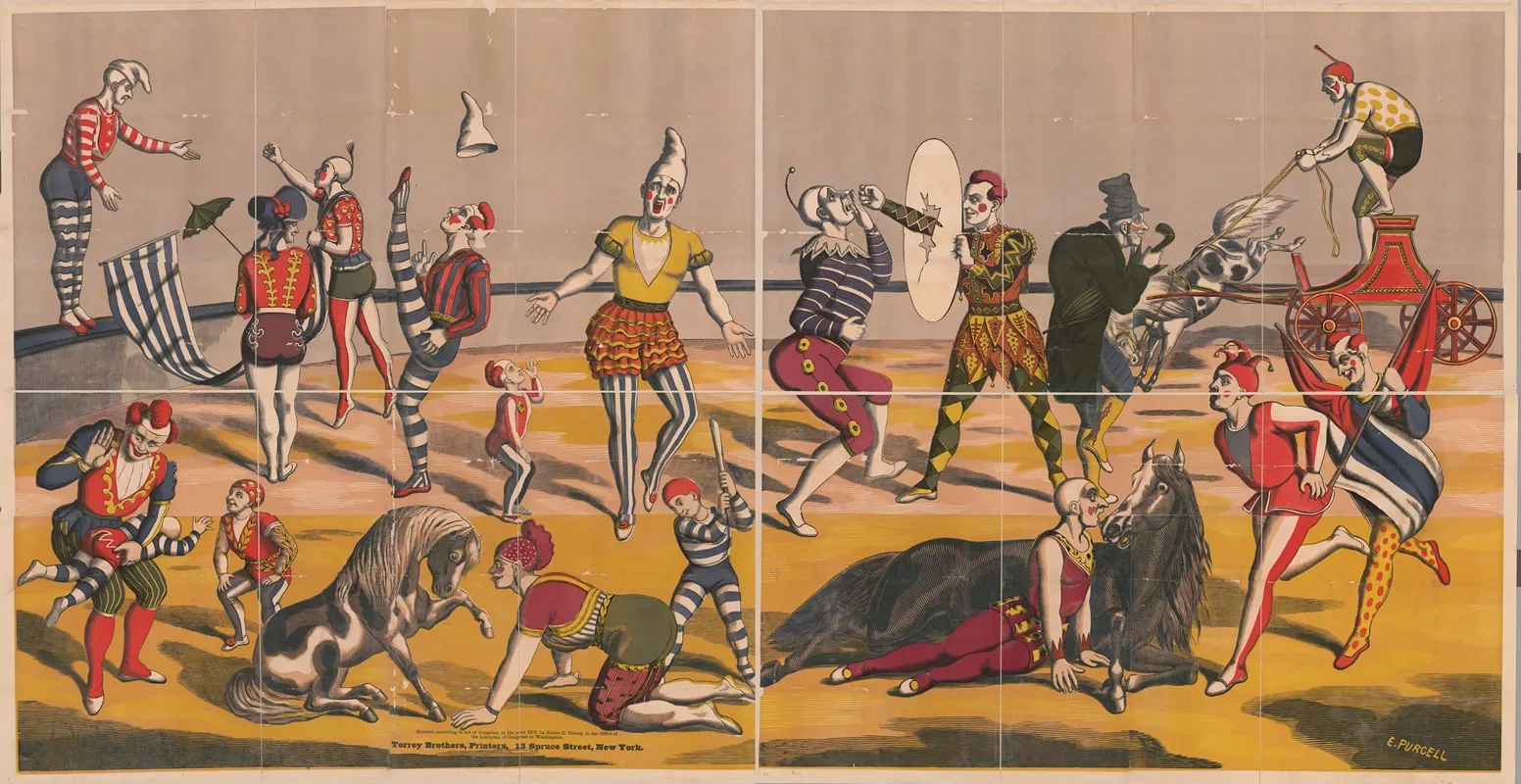 Clown Acts Wall Art by Torrey Brothers - High-Resolution Digital Print