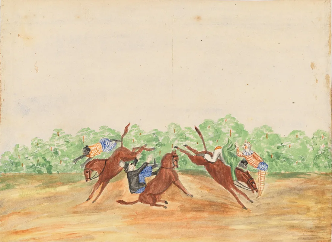 Clowns And Horses Wall Art by Lawrence W. Ladd - High-Resolution Digital Print