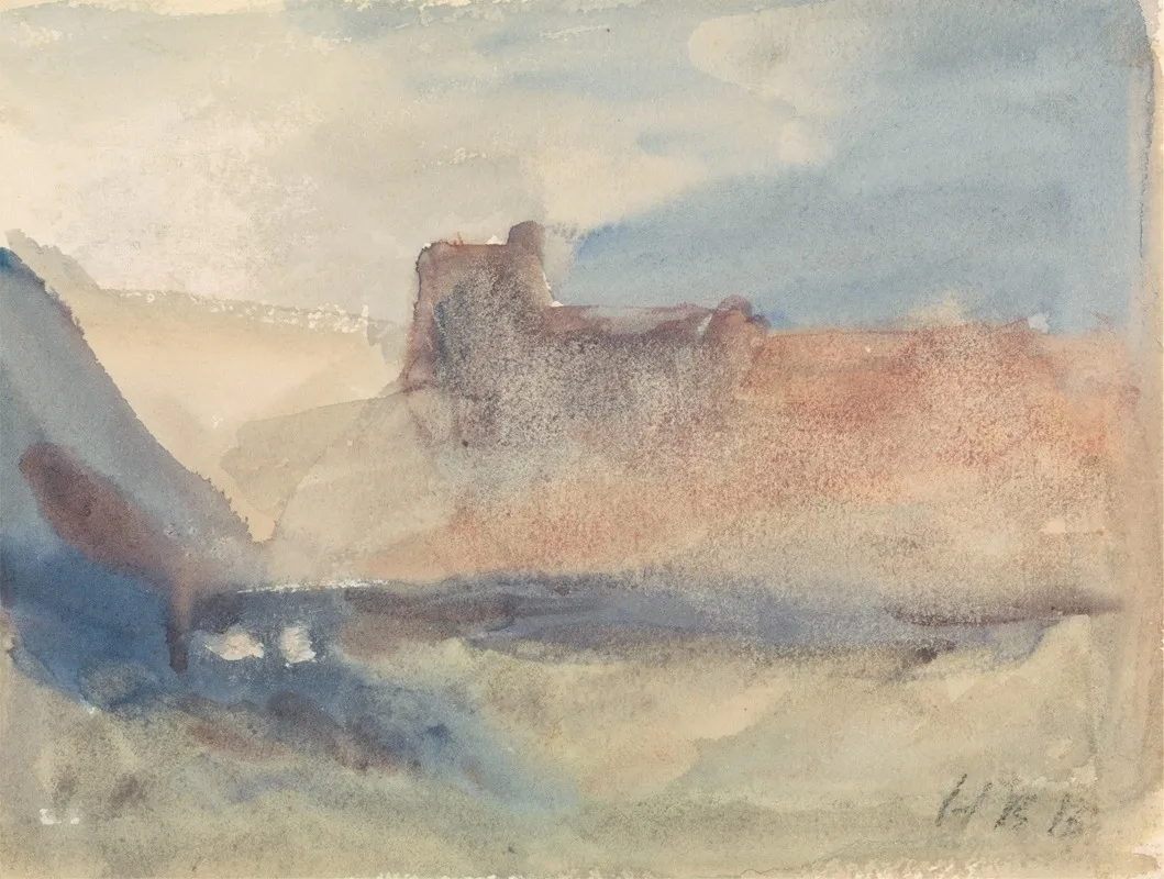 Coast Near Tunis Wall Art by Hercules Brabazon Brabazon - Canvas Print