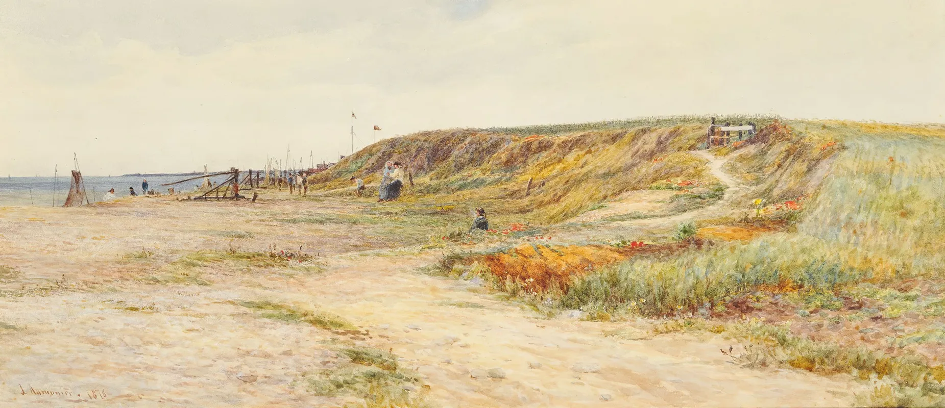 Coast Scene 2 Wall Art by James Aumonier - High-Resolution Digital Print