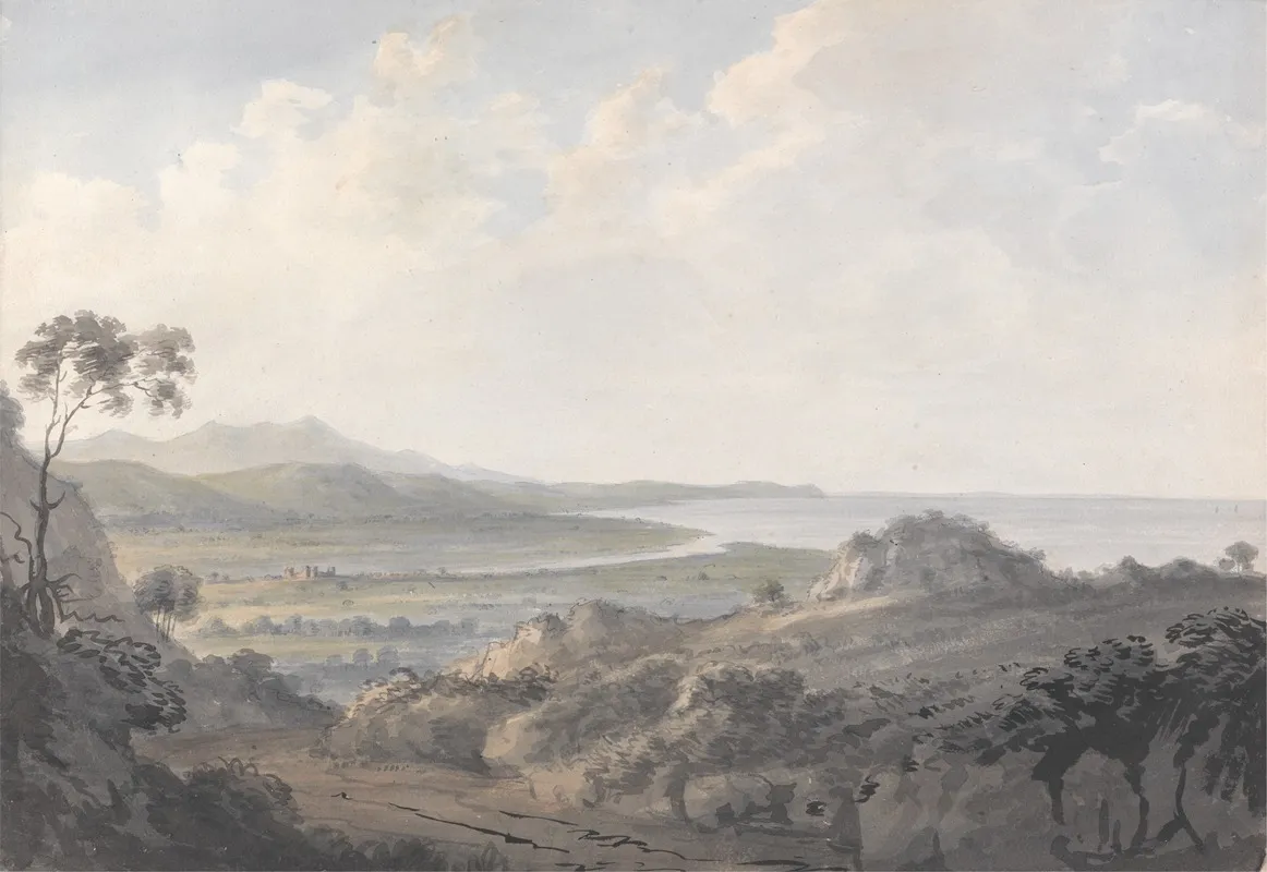 Coast Scene With Mouth Of A River Wall Art by Edward Dayes - High-Resolution Digital Print