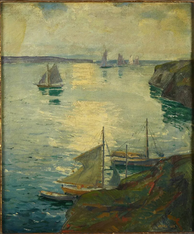 Coast Scene With Ships