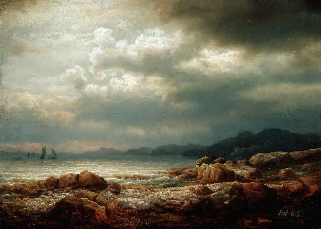 Coastal Landscape 5 Wall Art by Lars Hertervig - High-Resolution Digital Print