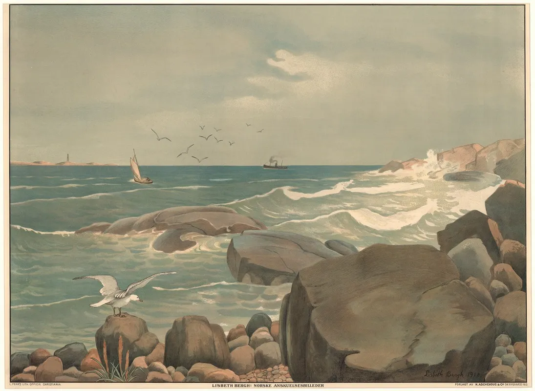 Coastal Landscape In Norway Wall Art by Lisbeth Bergh - High-Resolution Digital Print